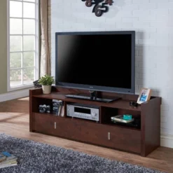 Flatcar Multi Functional Storage TV Stand For TVs Up To 65" Vintage Walnut - HOMES: Inside + Out 13 Flatcar Multi Functional Storage TV Stand For TVs Up To 65" Vintage Walnut - HOMES: Inside + Out -Inside out home GUEST 011782b8 5bde 4518 96cb 3ab546c6d150