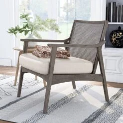 Aurelia Cane Back Accent Chair - HOMES: Inside + Out -Inside out home GUEST 0122059d 87c5 4dbe a80b b8edea902a50