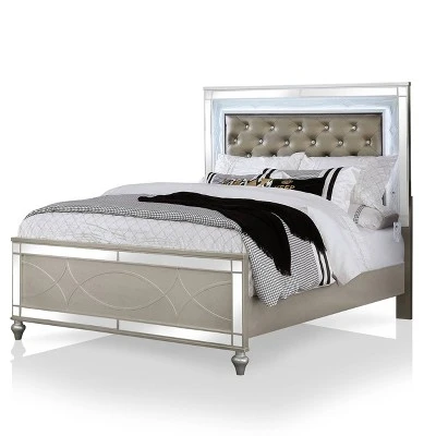 2pc La Mesa Bed And Chest Set Silver - HOMES: Inside + Out 3 2pc La Mesa Bed And Chest Set Silver - HOMES: Inside + Out - Image 3