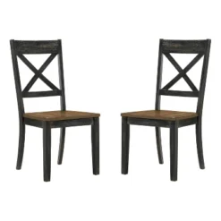 2pk Calton X Shaped Back Dining Chairs - HOMES: Inside + Out -Inside out home GUEST 01e2dde1 1b47 4cc1 a319 39a2b20ea46e