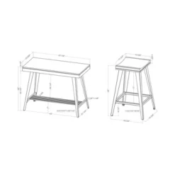 3pc Mycina Counter Height Table Set - HOMES: Inside + Out 10 3pc Mycina Counter Height Table Set - HOMES: Inside + Out -Inside out home GUEST 052d2ade 6b66 4c3a a56a de1e09b5ea77