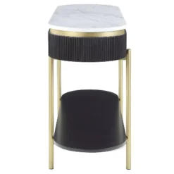 Cartehena Faux Marble Sofa Table With Drawer - HOMES: Inside + Out -Inside out home GUEST 0654693f 6a50 4911 8779 32b2e9020882