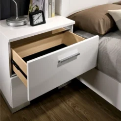 April 2 Drawer Nightstand White - HOMES: Inside + Out 7 April 2 Drawer Nightstand White - HOMES: Inside + Out -Inside out home GUEST 0825b463 498c 4937 af75 48fb1a5dd2f6