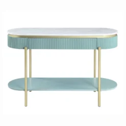 Cartehena Faux Marble Sofa Table With Drawer - HOMES: Inside + Out -Inside out home GUEST 0aa0cd3a 004f 486a 91c1 865e564ef54b