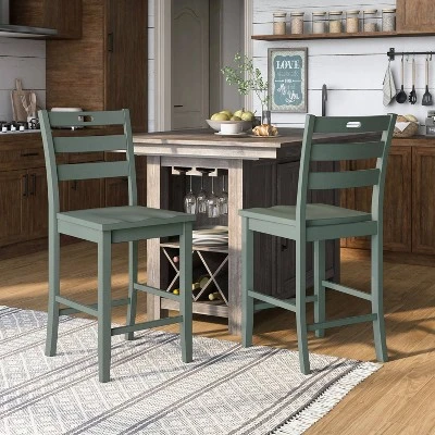 2pk 25" Elsie Counter Height Barstools - HOMES: Inside + Out 1 2pk 25" Elsie Counter Height Barstools - HOMES: Inside + Out