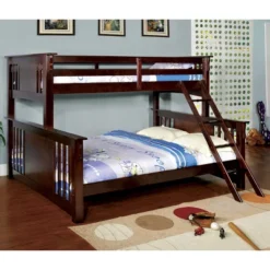 HOMES: Inside + Out Twin XL Over Queen Kids' Lea Bunk Bed Dark Walnut - IoHOMES 7 HOMES: Inside + Out Twin XL Over Queen Kids' Lea Bunk Bed Dark Walnut - IoHOMES -Inside out home GUEST 117ac477 5ca8 499e bf2e fe03354b2a33