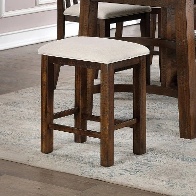 2pk 25" Foret Rustic Counter Height Barstools Rustic Oak - HOMES: Inside + Out 1 2pk 25" Foret Rustic Counter Height Barstools Rustic Oak - HOMES: Inside + Out