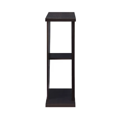 Nebra 3 Shelf Console Table Espresso - HOMES: Inside + Out 2 Nebra 3 Shelf Console Table Espresso - HOMES: Inside + Out - Image 2