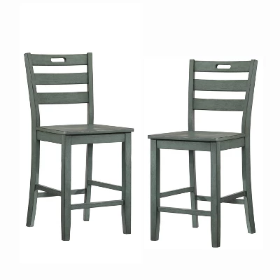 2pk 25" Elsie Counter Height Barstools - HOMES: Inside + Out 7 2pk 25" Elsie Counter Height Barstools - HOMES: Inside + Out - Image 7