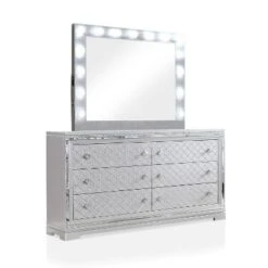 5pc Eastern King Tenaya Bedroom Set Silver/Gray - HOMES: Inside + Out -Inside out home GUEST 16a2fced 82a0 403b bd9d b9b8638575ab 1