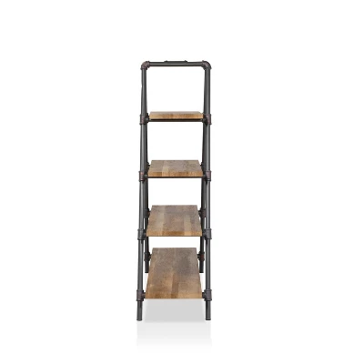 59" Mathews 4-Shelf Ladder Bookcase Bronze - HOMES: Inside + Out 2 59" Mathews 4-Shelf Ladder Bookcase Bronze - HOMES: Inside + Out - Image 2