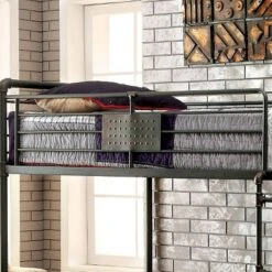 HOMES: Inside + Out Derrick Kids' Bunk Bed Antique Black - IoHOMES -Inside out home GUEST 18647042 dbdc 4277 b93c 5b56c6f68fc7