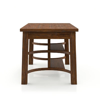 67" Foret Rustic Counter Height Dining Table Rustic Oak - HOMES: Inside + Out 5 67" Foret Rustic Counter Height Dining Table Rustic Oak - HOMES: Inside + Out - Image 5