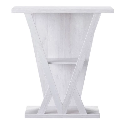 Nebra 3 Shelf Console Table White Oak - HOMES: Inside + Out 4 Nebra 3 Shelf Console Table White Oak - HOMES: Inside + Out - Image 4