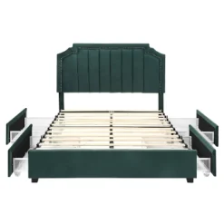 Hanger Glam Upholstered Bed With 4 Side Drawers - HOMES: Inside + Out -Inside out home GUEST 18f71c2d d117 40ad adb4 d1b85d03d6cf