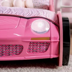 Twin Naglin Racing Car Bed With Led Headlight Pink - HOMES: Inside + Out -Inside out home GUEST 191dacaa 9e3c 4180 befd 1ac3e0e39890