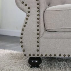 Irving Tufted Loveseat Light Gray - HOMES: Inside + Out 5 Irving Tufted Loveseat Light Gray - HOMES: Inside + Out -Inside out home GUEST 1ac13a88 bd39 412c 9a77 6a1ab62b6709