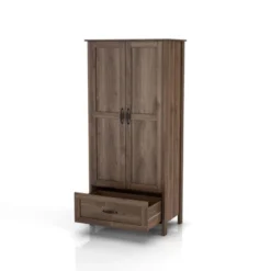 Nurembo 1 Drawer Wardrobe Closet Distressed Walnut - HOMES: Inside + Out 20 Nurembo 1 Drawer Wardrobe Closet Distressed Walnut - HOMES: Inside + Out -Inside out home GUEST 1cffac1b 4d43 4246 ba00 dcd7f34704bd