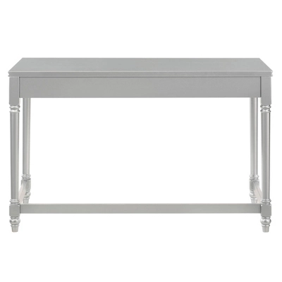 2pc Singger Writing Desk With Chair Gray - HOMES: Inside + Out 6 2pc Singger Writing Desk With Chair Gray - HOMES: Inside + Out - Image 6