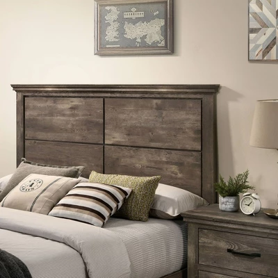 5pc Jacobia Rustic Bedroom Set Gray - HOMES: Inside + Out 3 5pc Jacobia Rustic Bedroom Set Gray - HOMES: Inside + Out - Image 3