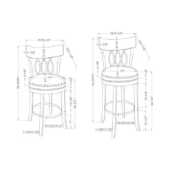 Set Of 2 29" Darlowe Swivel Counter Height Barstools - HOMES: Inside + Out 10 Set Of 2 29" Darlowe Swivel Counter Height Barstools - HOMES: Inside + Out -Inside out home GUEST 207786dd b91a 4bf8 930a ef7967fe7280
