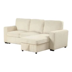 HOMES: Inside + Out Paeke Sleeper Sectional Sofa Corduroy With Storage Chaise And Reversible 28 HOMES: Inside + Out Paeke Sleeper Sectional Sofa Corduroy With Storage Chaise And Reversible -Inside out home GUEST 221343a3 6881 45ff bca3 53ba9c5b45d1