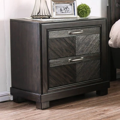 Vrolen 2 Drawer Nightstand Espresso - HOMES: Inside + Out 1 Vrolen 2 Drawer Nightstand Espresso - HOMES: Inside + Out