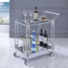 Starrett 2 Tier Metal Serving Cart Chrome - HOMES: Inside + Out