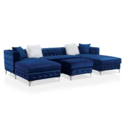 Elmhurst U Shaped Deep Button Tufted Sectional With Ottoman - HOMES: Inside + Out 15 Elmhurst U Shaped Deep Button Tufted Sectional With Ottoman - HOMES: Inside + Out -Inside out home GUEST 2670d096 cfbc 4d18 9998 65e3e1145ac9