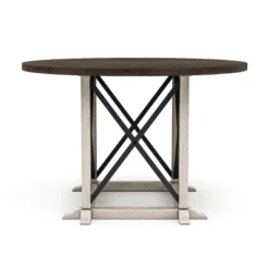 5pc Piker Round Dining Set Dark Walnut/Antique White - HOMES: Inside + Out 11 5pc Piker Round Dining Set Dark Walnut/Antique White - HOMES: Inside + Out -Inside out home GUEST 2b6b1183 762e 4f43 bd6f 1636f1747b66