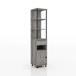 72.3" Clander Multiple Storage Bookcase Vintage Gray Oak - HOMES: Inside + Out 8 72.3" Clander Multiple Storage Bookcase Vintage Gray Oak - HOMES: Inside + Out -Inside out home GUEST 2cce7e24 5b1d 4c93 837f 8cb97acedfaf