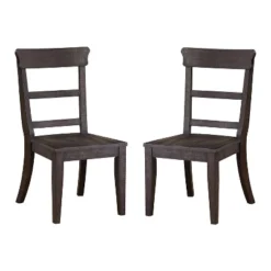 2pk Strasbourg Rustic Ladder Back Side Chairs - HOMES: Inside + Out -Inside out home GUEST 2f175136 fd20 4fe1 b956 6d47ca08cbcf