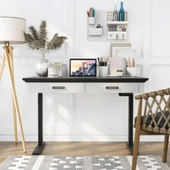 47" Losondo Transitional Height Adjustable Desk With USB Ports - HOMES: Inside + Out 17 47" Losondo Transitional Height Adjustable Desk With USB Ports - HOMES: Inside + Out -Inside out home GUEST 2f5023b4 a1a9 4251 8f97 d2697442ff90