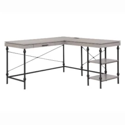 59" Gulnora L Shaped Desk With USB Power Ports - HOMES: Inside + Out 20 59" Gulnora L Shaped Desk With USB Power Ports - HOMES: Inside + Out -Inside out home GUEST 313acb8f 48a3 4feb b62d 7ebdd457b3e0