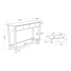Clonard Wooden Sofa Table Gray - HOMES: Inside + Out 5 Clonard Wooden Sofa Table Gray - HOMES: Inside + Out -Inside out home GUEST 342fa7ad 1665 43f3 af9e ada830057a5c