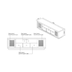 Valla Industrial TV Stand For TVs Up To 70" Distressed Walnut/Cement - HOMES: Inside + Out 5 Valla Industrial TV Stand For TVs Up To 70" Distressed Walnut/Cement - HOMES: Inside + Out -Inside out home GUEST 34d3616a fe9a 400c 91f2 c565ab8044f2 1