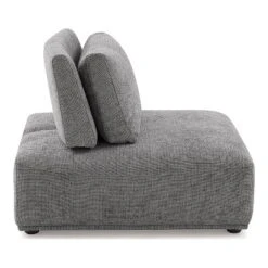 HOMES: Inside + Out 5pc Povoa 159" Modular Curved Sectional Sofa Modern Chenille With Extendable Backrest Gray -Inside out home GUEST 35d80ab6 0db9 4d3c 9264 8ef93529c852