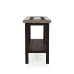 48" Alpinista Faux Marble Console Table Dark Walnut - HOMES: Inside + Out 5 48" Alpinista Faux Marble Console Table Dark Walnut - HOMES: Inside + Out -Inside out home GUEST 39128c28 cf09 4869 8a19 57f40cfd611f