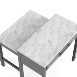 39" Gardenside Rectangle Nested Counter Height Dining Tables White/Light Gray - HOMES: Inside + Out -Inside out home GUEST 3981bf61 ffc3 4ac8 b566 0d5cd1f90ae2