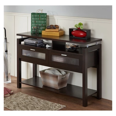 Ambrose Console Table Espresso - HOMES: Inside + Out 2 Ambrose Console Table Espresso - HOMES: Inside + Out - Image 2