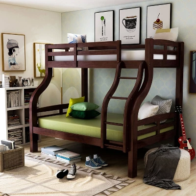 Twin/Full Lombardi Kids' Bunk Bed Dark Walnut - HOMES: Inside + Out 1 Twin/Full Lombardi Kids' Bunk Bed Dark Walnut - HOMES: Inside + Out