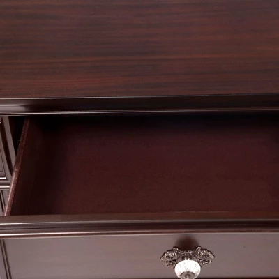 3pc California King Pennings Traditional Bed Set And Nightstand With Chest Dark Walnut - HOMES: Inside + Out 18 3pc California King Pennings Traditional Bed Set And Nightstand With Chest Dark Walnut - HOMES: Inside + Out - Image 18