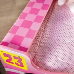 Twin Naglin Racing Car Bed With Led Headlight Pink - HOMES: Inside + Out -Inside out home GUEST 3d13ac74 329d 479a 817d be6ce7a2970f