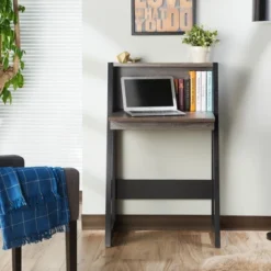 Tella Contemporary Storage Desk Dark Gray - HOMES: Inside + Out 8 Tella Contemporary Storage Desk Dark Gray - HOMES: Inside + Out -Inside out home GUEST 438312eb 055e 4a50 965b 1478eb2a296b