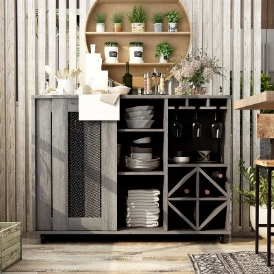 Carmelia Industrial Inspired Sliding Door Buffet - HOMES: Inside + Out 2 Carmelia Industrial Inspired Sliding Door Buffet - HOMES: Inside + Out - Image 2