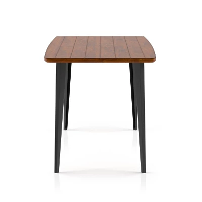 60" Shirin Mid-Century Wood Dining Table - HOMES: Inside + Out 2 60" Shirin Mid-Century Wood Dining Table - HOMES: Inside + Out - Image 2