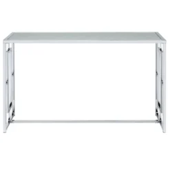 Marcha Glam Rectangle Sofa Table Chrome - HOMES: Inside + Out -Inside out home GUEST 46953008 47a2 4874 ab47 3e9092e3b49c