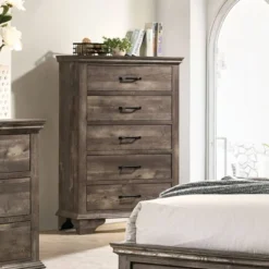 Jacobia 5 Drawer Chest Gray - HOMES: Inside + Out