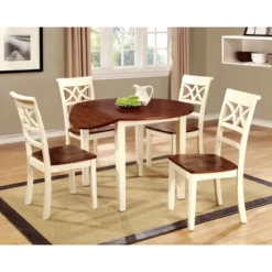 Set Of 2 Lanfield Country Style Back Design Side Chair Vintage White/Cherry - HOMES: Inside + Out -Inside out home GUEST 486c5739 dedf 4c09 9e01 0db13d85e305