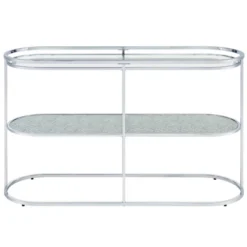 Javete Glam 1 Shelf Sofa Table Chrome - HOMES: Inside + Out -Inside out home GUEST 4ac383f7 8487 41d0 a93d 2982a167903e